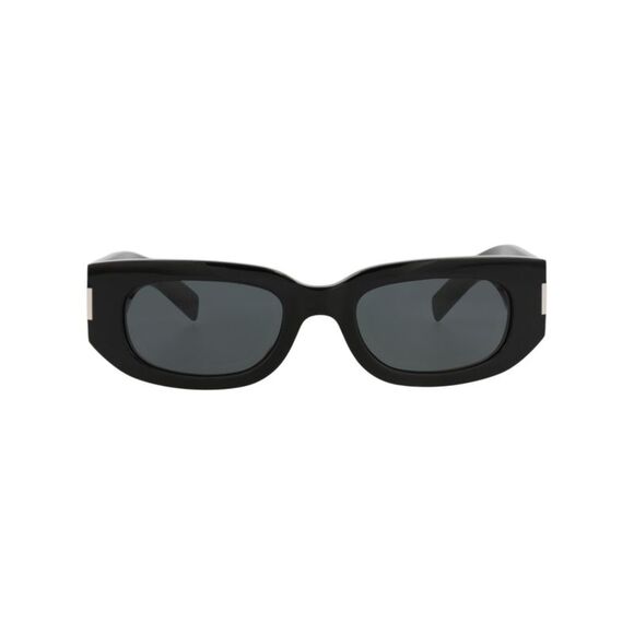 Saint Laurent Round-Frame Recycled Acetate Sunglasses Black Unisex-Adult